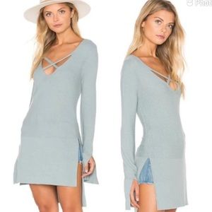 Free People Crisscross Tunic Linen Blend Lagenlook
